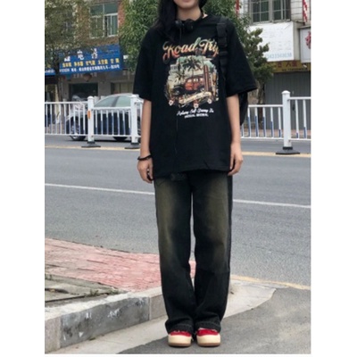 NRVP Áo Thun Unisex Mùa Hè Dáng Suông Tay Cộc Phong Cách Hàn Quốc Cho Nam Nữ