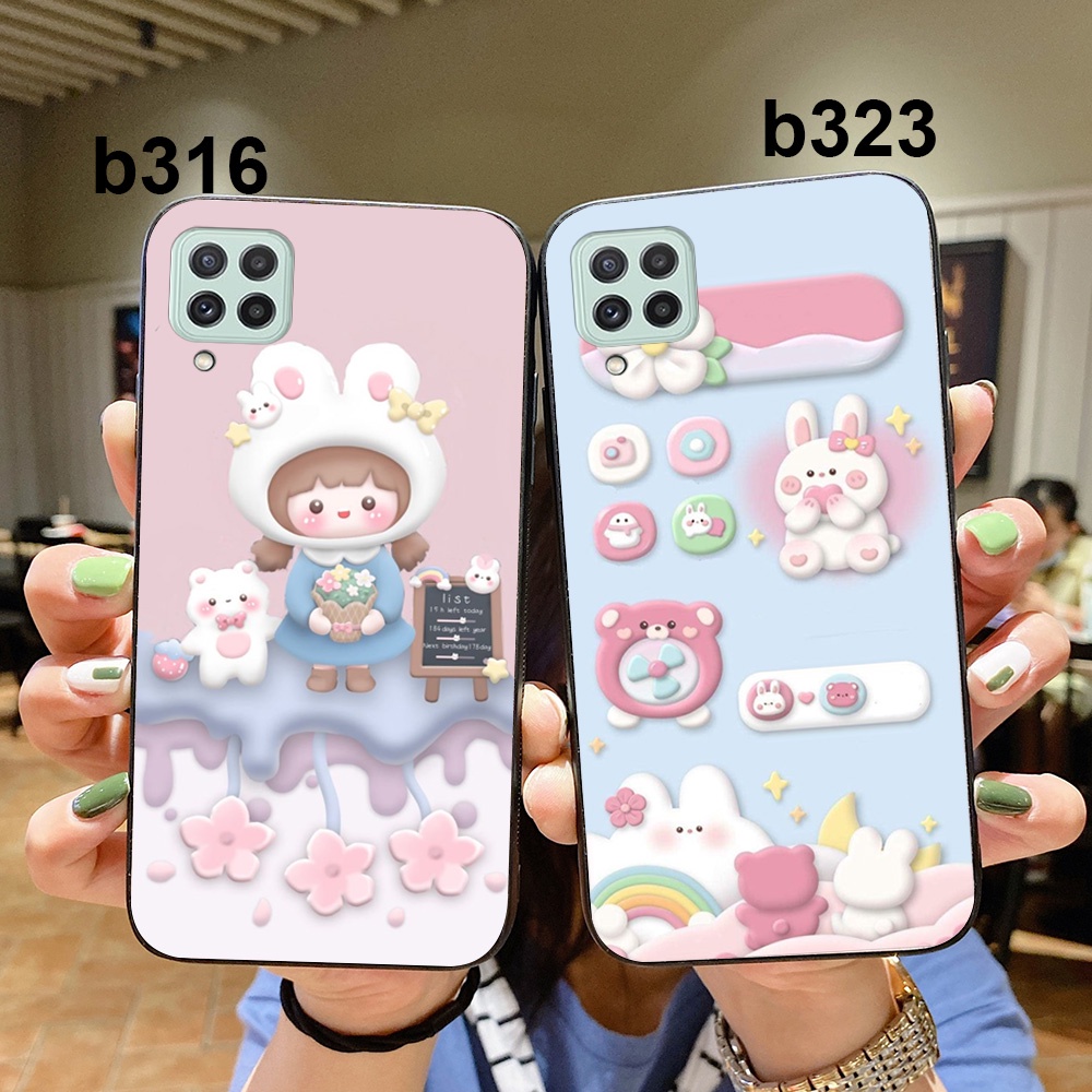 Ốp lưng điện thoại Samsung a22 4G / ss a22 5G / ss m32 / ss m62 in hình 3d hot chen cute dễ thương