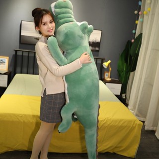 Gấu bông cá sấu mặt ngáo gối ôm thu nhồi bông chất liệu mềm mịn