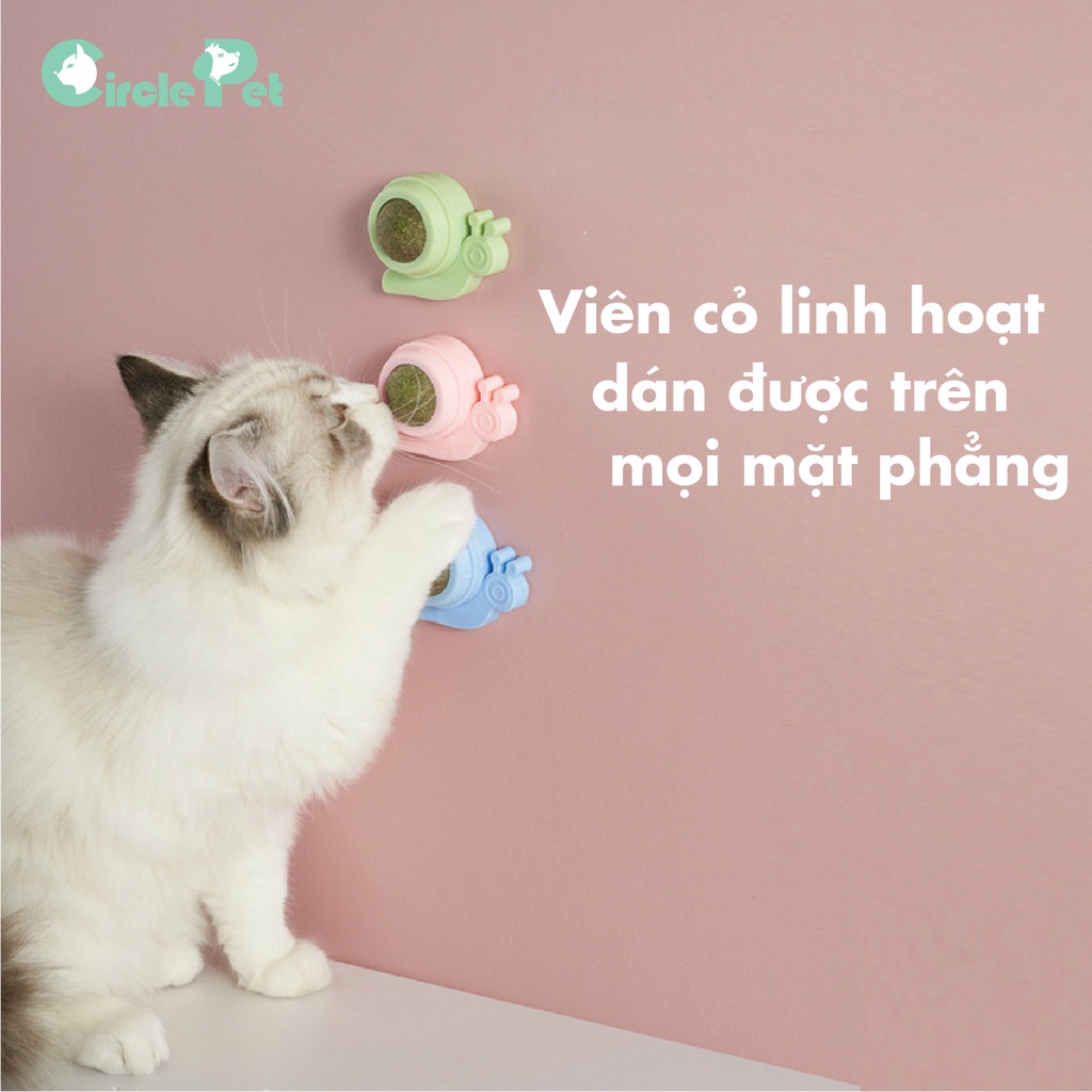 Viên cỏ giảm stress cho mèo dán tường - CirclePet