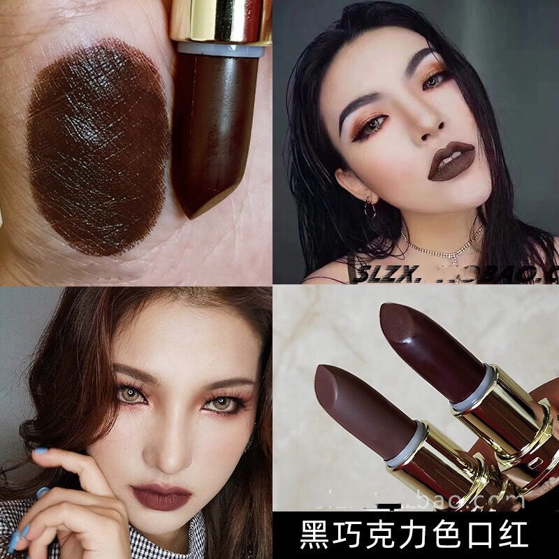 Son Kem Lì Màu Sắc Đậm / Cà Phê / Nâu Đậm Phong Cách Âu Mỹ