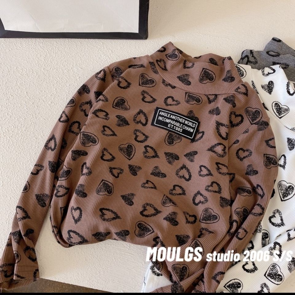 Áo Thun Cổ Lọ Thiết Kế Mới Thời Trang 2022 Dành Cho Bé Gái