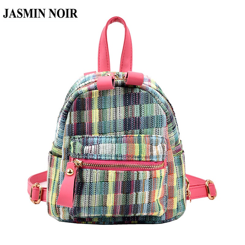 Ba Lô JASMIN NOIR Vải Canvas Thiết Kế Đơn Giản Thời Trang Xinh Xắn Cho Nữ