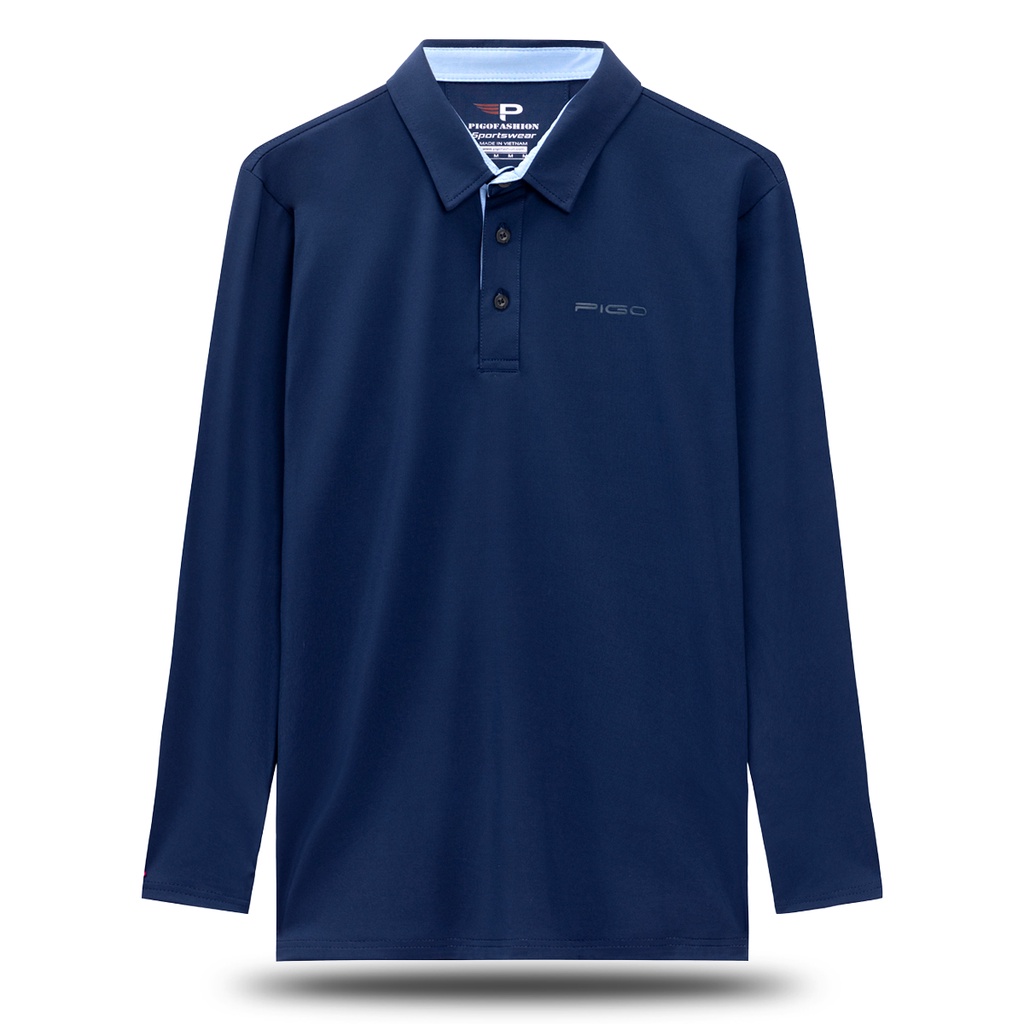 Áo thun thể thao nam dài tay cổ bẻ chất coolmax Amanbasic AMADT05