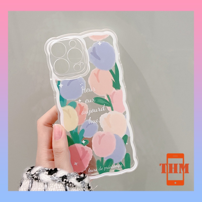Ốp lưng iphone Điện Thoại Họa Tiết Hoa Tulip 6/6plus/6s/6splus/7/7plus/8/8plus/x/xr/xs/11/12/13/pro/max/plus/promax