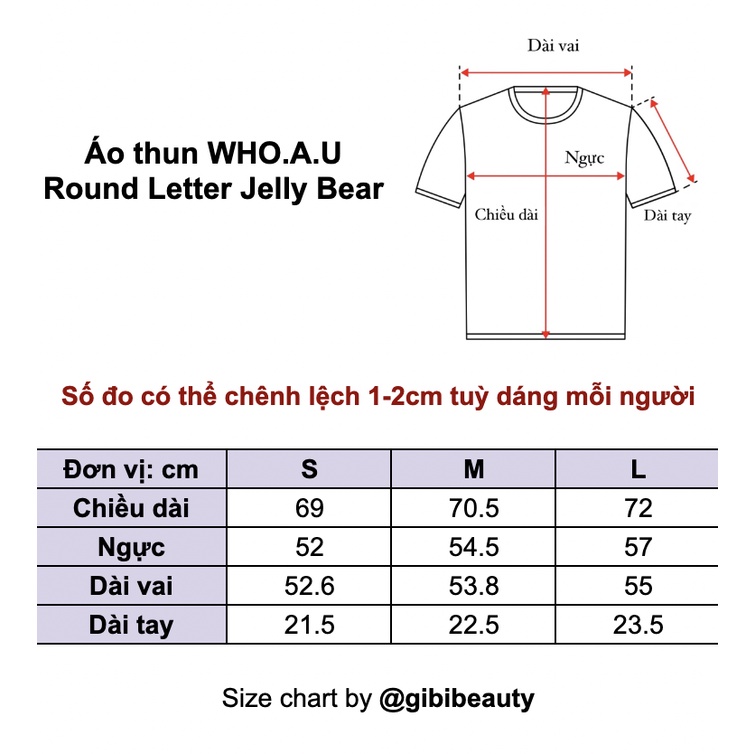 Áo thun WHO.A.U gom sale 70%