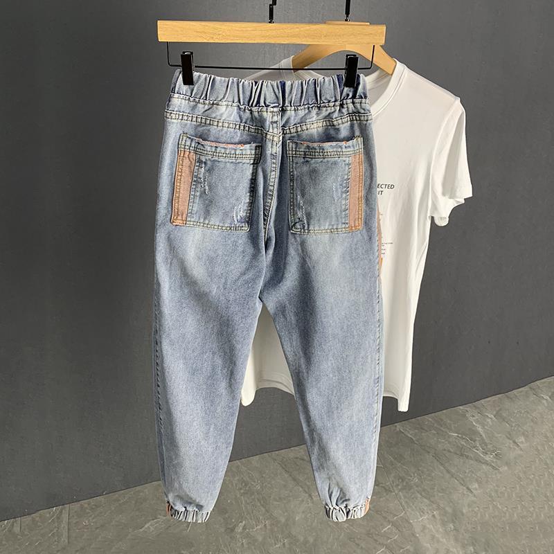 Quần jeans dài rách gối thời trang dành cho nam