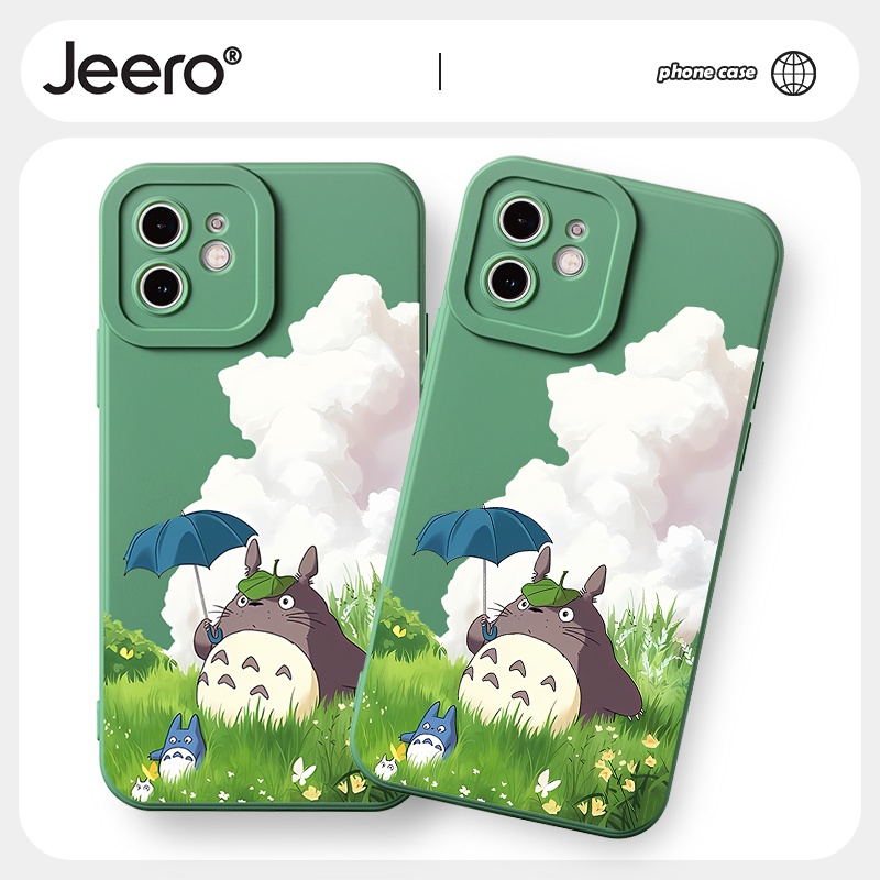 Ốp lưng JEERO hoạt hình dễ thương đẹp ngầu mềm Cho iPhone 13 12 11 Pro Max SE 2020 X XR XS 8 7 ip 6S 6 Plus kute HFF1775