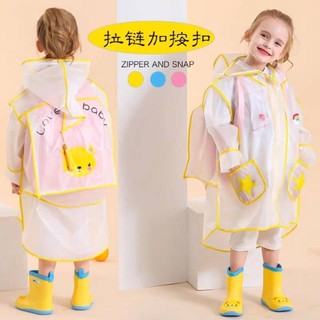 Áo mưa thiết kế dễ thương cho bé tiểu học