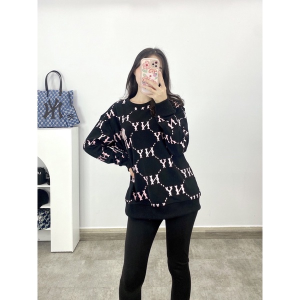 Áo NỈ NY Sweater MLB  monogram Hàng Xuất Xịn Chất Nỉ Siêu Đẹp loại 1