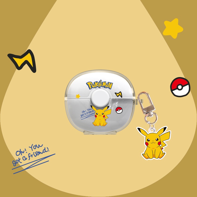 Vỏ Bảo Vệ Hộp Sạc Tai Nghe Lenovo XT95 Pro TWS Bằng TPU Mềm Trong Suốt + Dây Đeo Chống Sốc