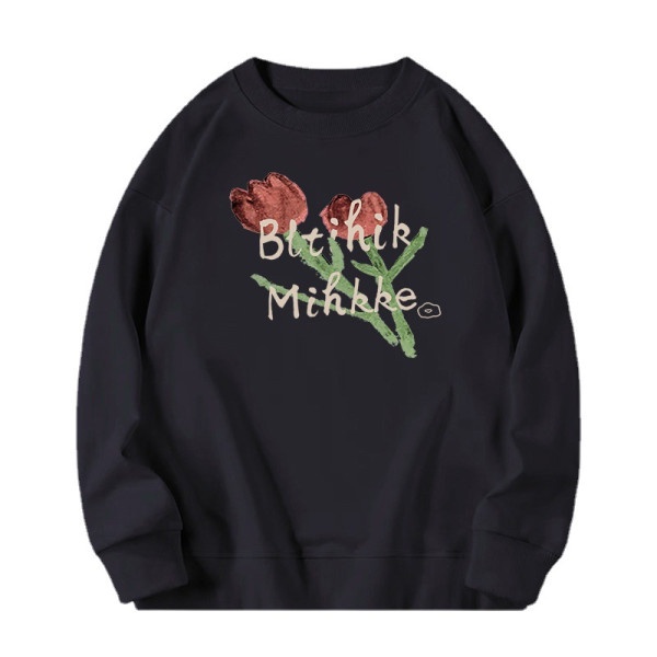 Áo Sweater Bitihik Hoa Hồng In 5D Vintage Unisex Xuongmayanhthu269  Chất Nỉ Da Cá Hàn Quốc Nam Nữ