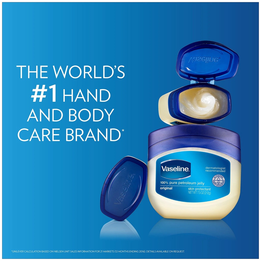 Sáp Dưỡng Ẩm Vaseline Pure Petroleum Jelly 368g 49g dưỡng ẩm an toàn cho da Linh Giang chính hãng