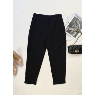 Quần baggy màu basic đen cơ bản 2qu0005 hestia design