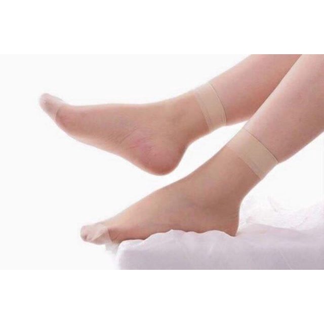 Combo 10 đôi tất da chân Hàn Quốc , vớ nữ siêu dai, tất nữ siêu bền (mác tím)