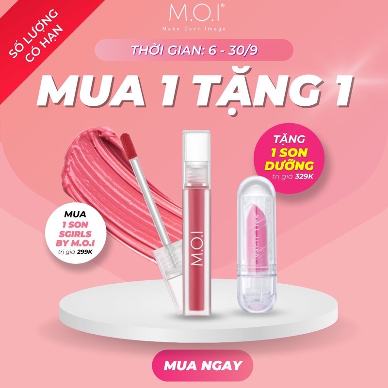 Son kem Sgirl - Son kem lì - Sgirl Summer - MOI Cosmetics Son Hồ Ngọc Hà