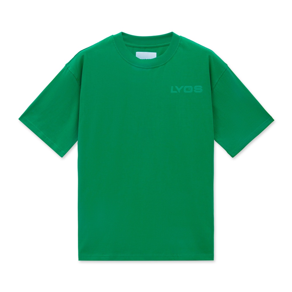 Áo Thun LYOS FUTU Logo T-Shirt - màu Đen/Xanh lá