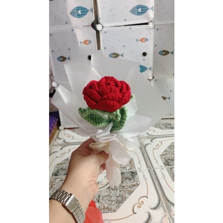 Hoa đan len handmade