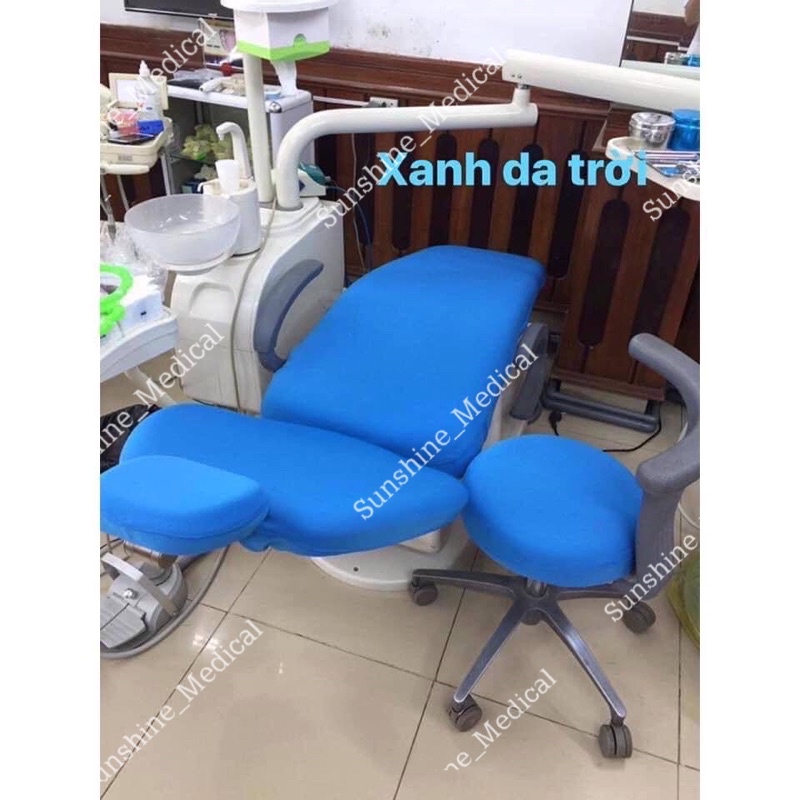 BỌC GHẾ NHA KHOA - Chất liệu vải 2 lớp co giãn tốt dễ vệ sinh