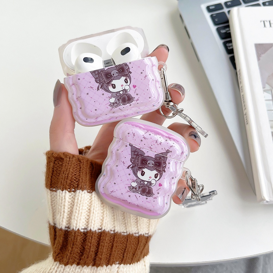 Vỏ Bảo Vệ Hộp Sạc Tai Nghe Bluetooth airpods 1 2 3 pro 2 Bằng tpu Mềm Hình Kuromi Hoạt Hình Dễ Thương