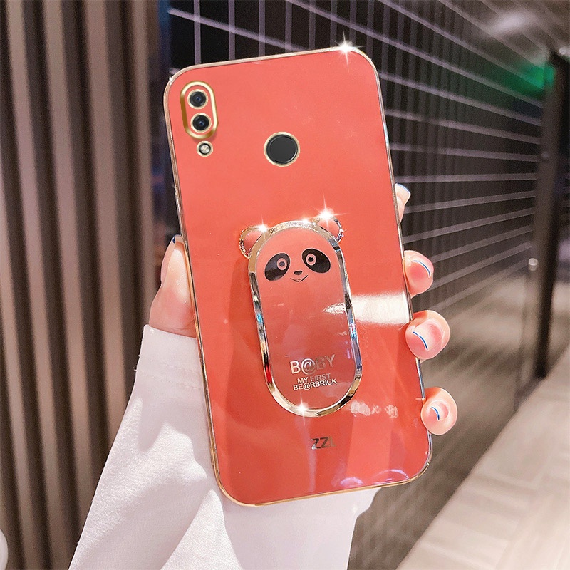 Ốp Điện Thoại Hình Gấu Trúc Có Giá Đỡ Cho Huawei Nova 3 3i 3E 4 4E