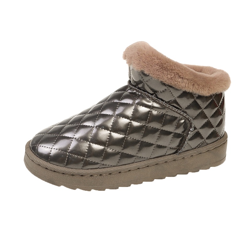 Giày Bốt Da Chống Trượt Giữ Ấm Thời Trang Cho Nữ