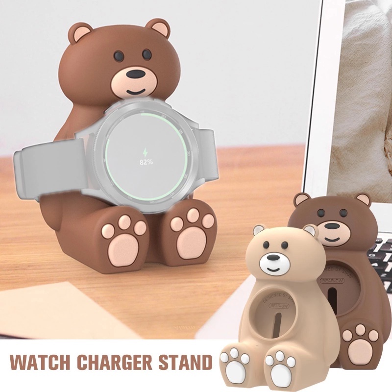 Đế Sạc Đứng In Hình Thú Hoạt Hình Dễ Thương Cho Đồng Hồ Samsung Galaxy