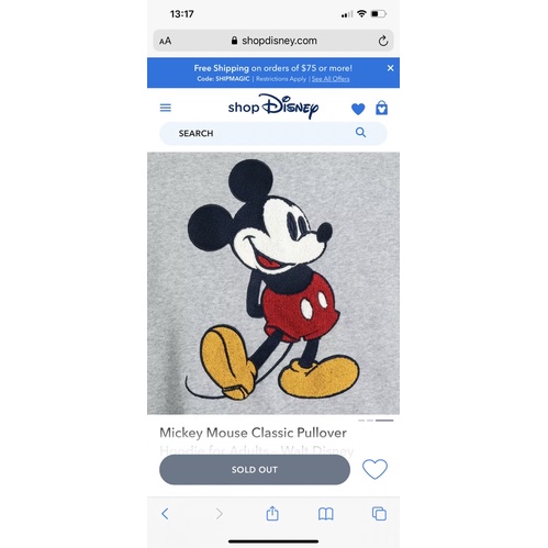 Bộ Nỉ Hoodie Nam Nữ Dáng Rộng Mickey Ghi
