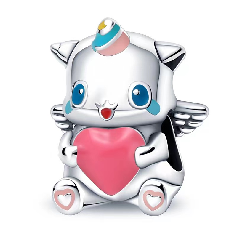 Hạt Charm Bạc 925 Hình Mickey Dùng Làm Trang Sức DIY