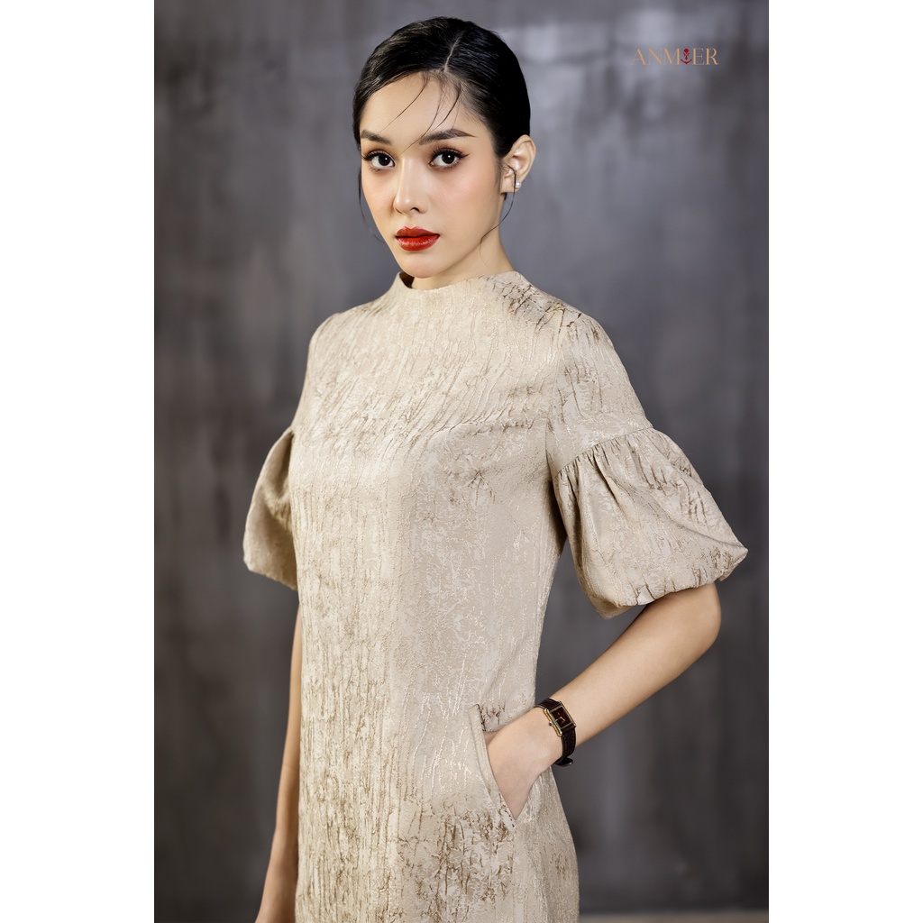 Fiona Dress - Đầm tay phồng - Anmier Thời trang công sở cao cấp