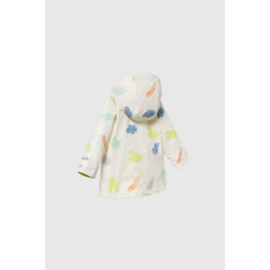 Áo khoác Zara tráng mưa cho bé gái- họa tiết vệt màu - ZARA KIDS (Rubberised paint Print Raincoat)- Hàng xuất dư