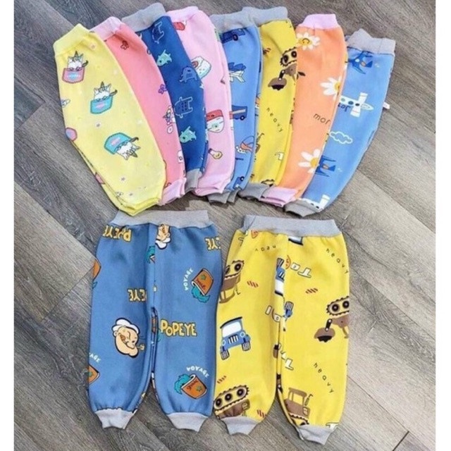Set 10 quần nỉ lót bông giữ nhiệt cho bé trai