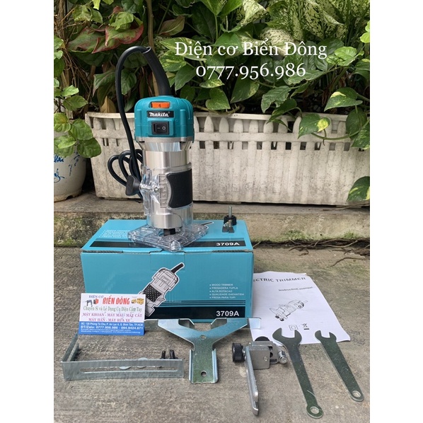 Máy Phay Gỗ 🍓 FREESHIP 🍓 Máy Phay Gỗ Makita 6mm RT3709 có điều tốc THÁI LAN với thích hợp soi mộng gỗ, phay gỗ, tạo rãnh