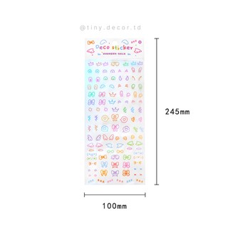 Set Sticker Trang Trí Toploader, Sổ, Decor Sticker