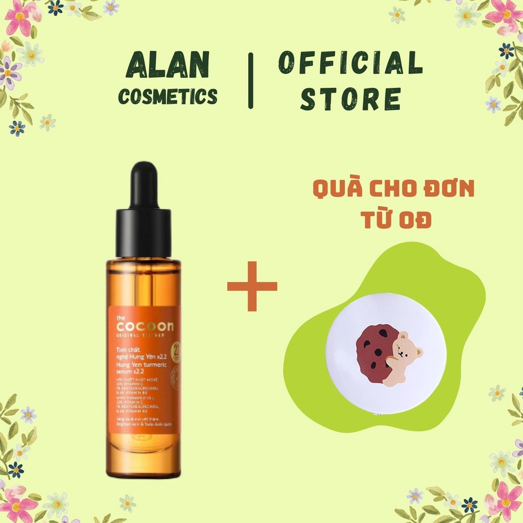 Tinh chất nghệ Hưng Yên x2.2 (serum) với 22% vitamin C 30ml sáng da chuyên sâu & mờ vết thâm Cocoon