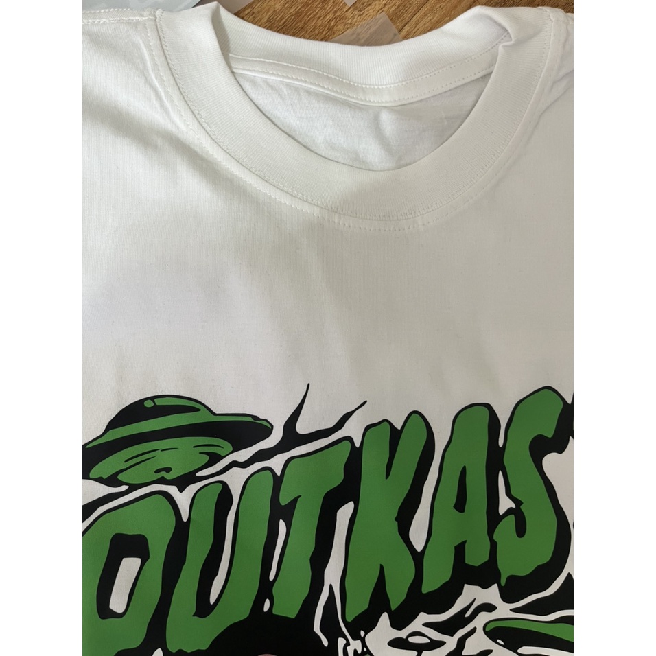 Áo thun tay lỡ unisex nam nữ trơn OUTKAST HIPHOP cotton form rộng oversize nhiều màu phong cách ulzzang