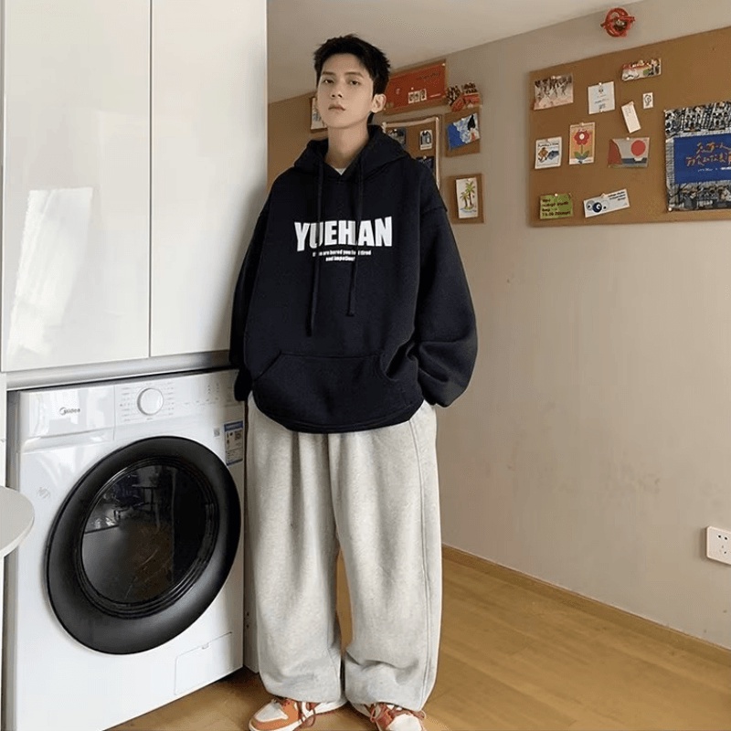 Áo hoodie In Chữ Thời Trang Hàn Quốc Chất Lượng Cao Size M-5XL Cho Nam