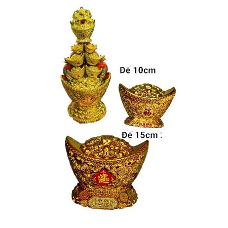 Vàng chân đế trang trí tháp tỏi