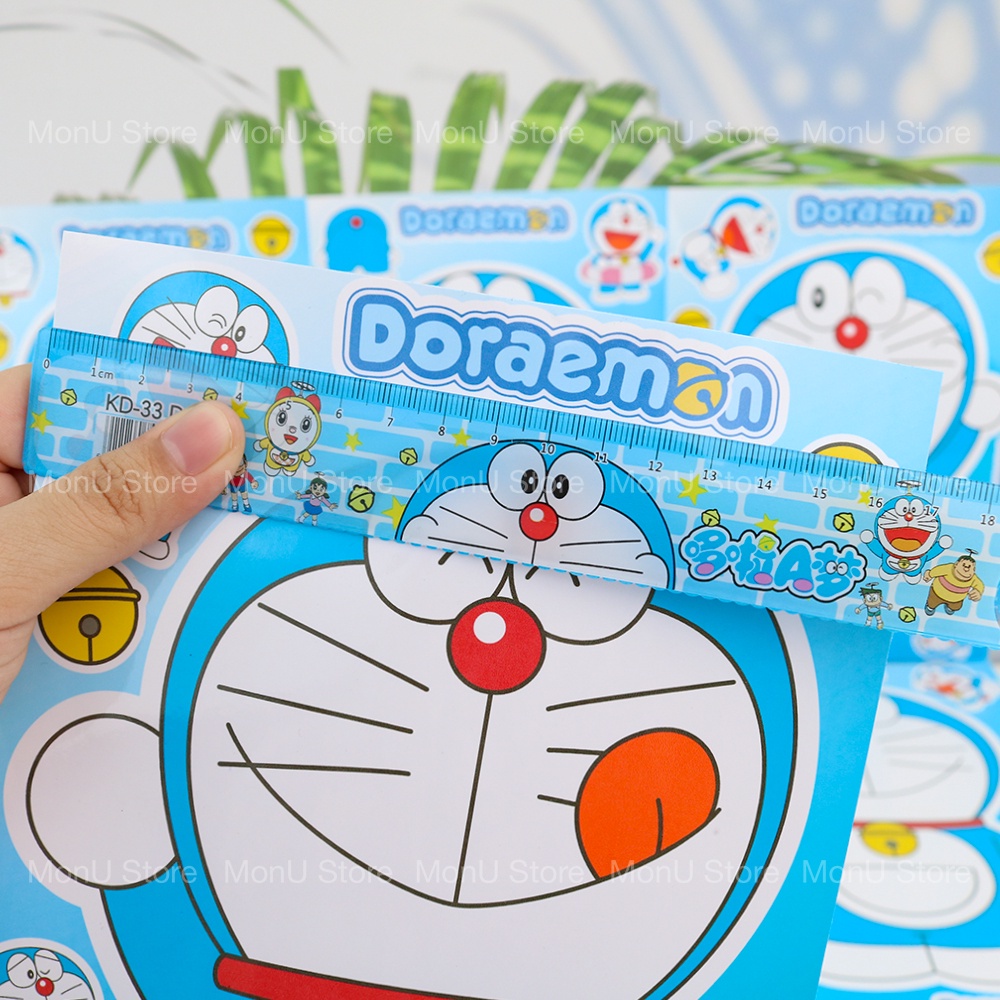 Tấm Sticker Hình Dán Doraemon Doremon Size Lớn Cute Dễ Thương Trang Trí Tủ Lạnh Laptop Oto ST0006