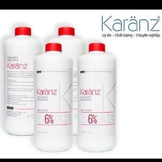 Oxy Trợ Nhuộm Tóc Collagen (Xám) Karanz 1000ml