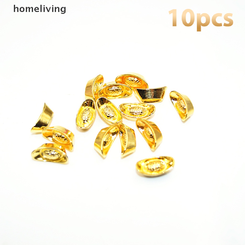 Set 10 Tượng Thỏi Vàng mini Trang Trí Nhà Búp Bê