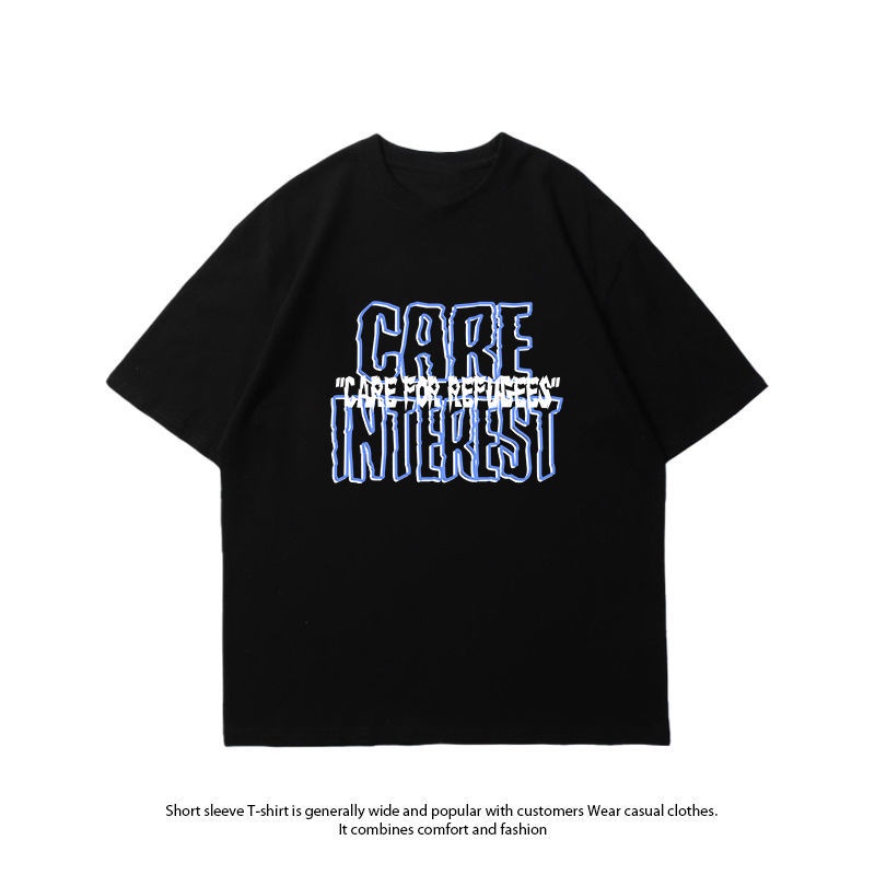 NRVP Áo Thun Unisex Mùa Hè Dáng Suông Tay Cộc Phong Cách Hàn Quốc Cho Nam Nữ