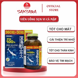 Viên Uống Sụn Vi Cá Mập Orihiro Squalene Nhật Bản giúp bổ xương khớp tim mạch và mắt