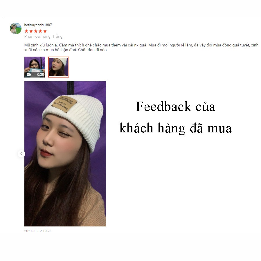 Mũ beanie Len Dệt Kim acrylic Co Giãn Thời Trang Thu Đông Hàn Quốc JP6 Dành Cho Nam Và Nữ