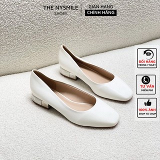 Giày búp bê 3 phân mũi tròn gót lạ - the nysmile - rever