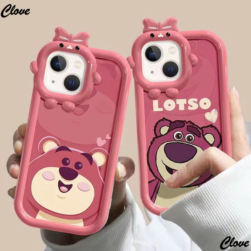 Ốp Điện Thoại Họa Tiết Giáng Sinh / Quả Dâu / Chú Gấu Dễ Thương Cho Iphone 11 120k 13prom8 7iPhone6 DFXV