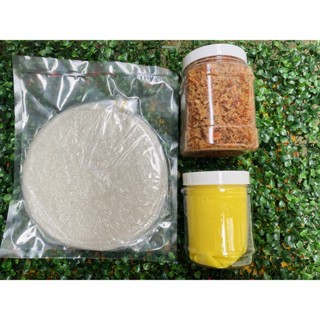 Combo SIZE BỰ- 500g Bánh Tráng, 500g Bơ, 400g Muối Ruốc Hành Phi