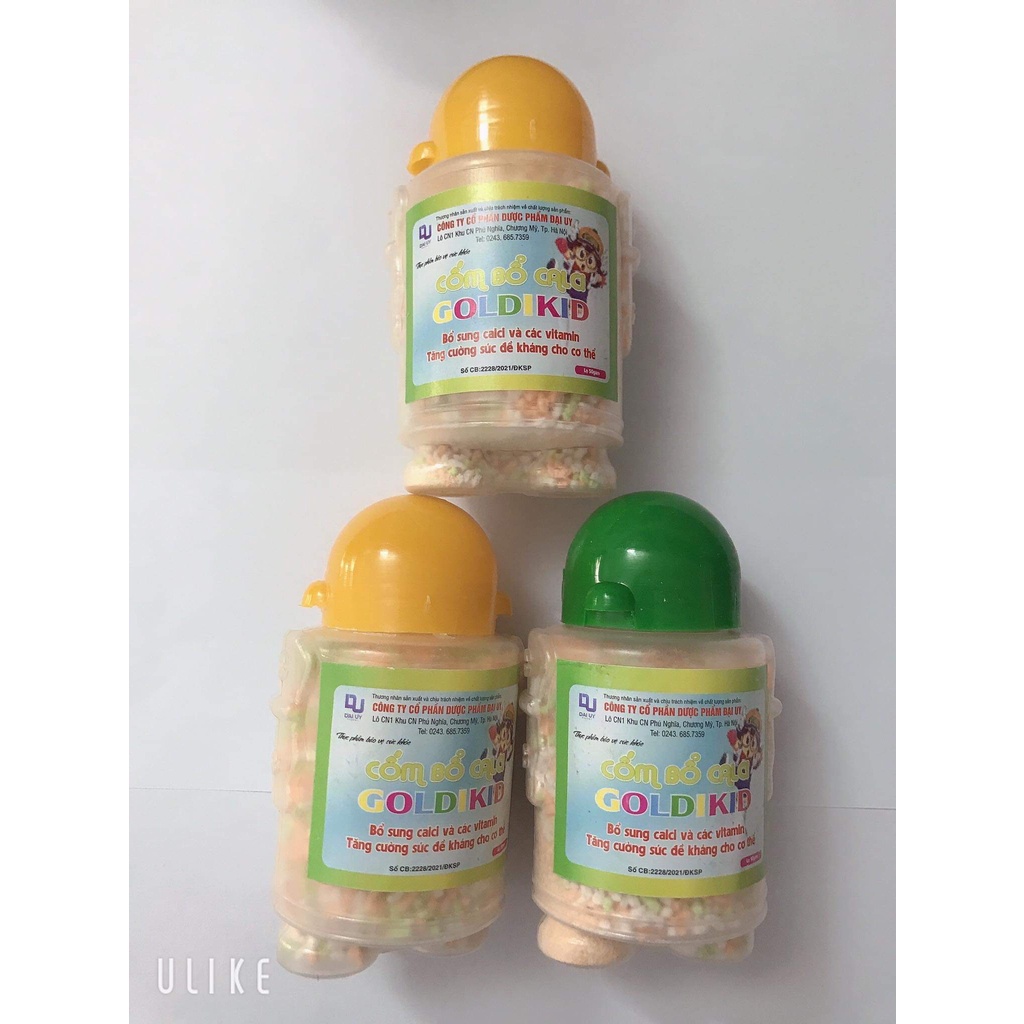 Cốm bổ Canxi, vitamin B Goldikid Đại Uy (50g) - Hỗ trợ trẻ biếng ăn, tăng cường chiều cao, sức đề kháng