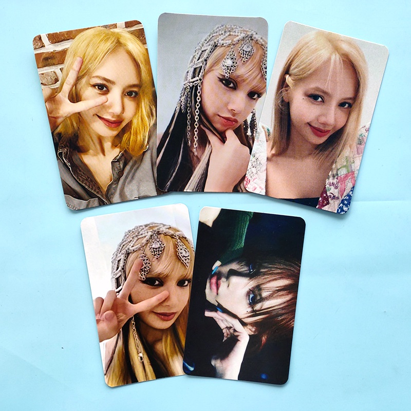 Set 5 Tấm Bưu Thiếp In Hình Nhóm Nhạc BLACKPINK Thẻ
