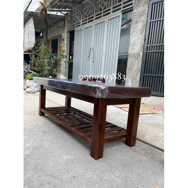 Giường Spa Chân Gỗ Tràm 10cm, Ngang 80cm, Dài 190 cmCao 70cm